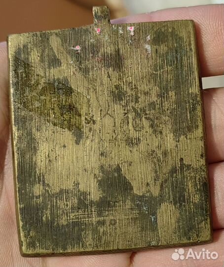 Икона Георгий Победоносец медная плашка