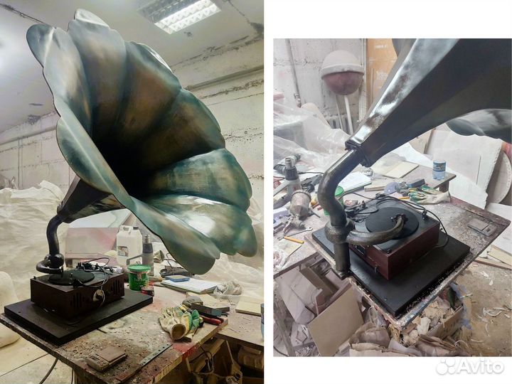 Фигуры из стеклопластика кафе, Новый год, витрины