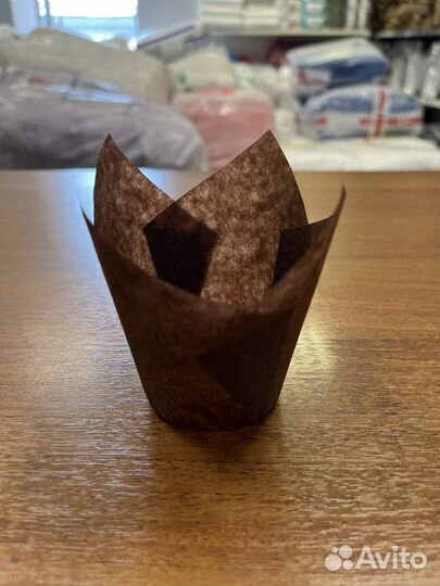 Бумажная форма для выпечки,Тюльпан,d-50,h-80