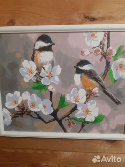 Картины по номерам раскрашенная