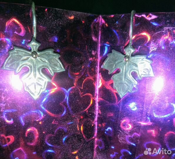 Серьги серебро