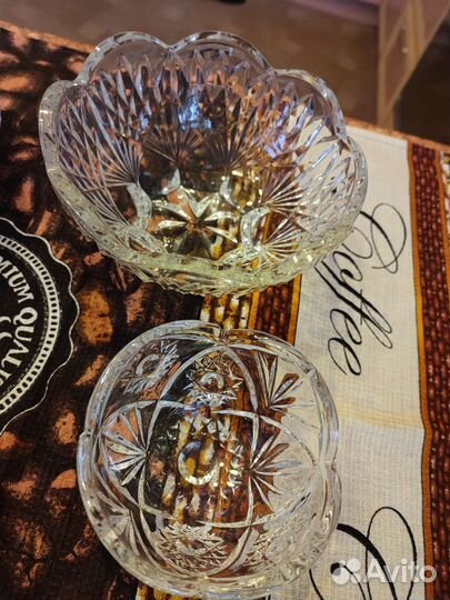 Салатники хрустальные