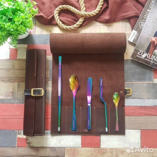 Поварской набор пинцет, лопатка, кнельные ложки