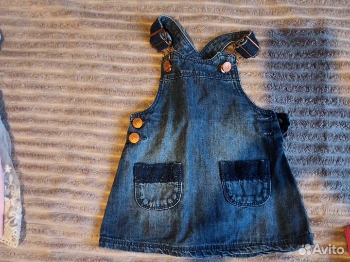 Пакет фирменных вещей на девочку 62 68