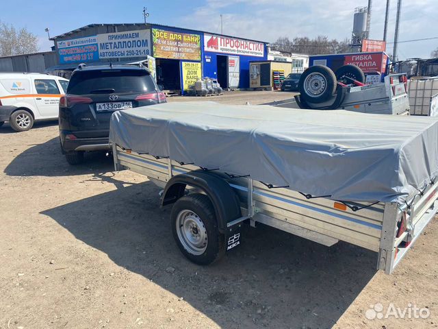 Прицеп грузовой с тентом 50.Устанавливаем фаркопы