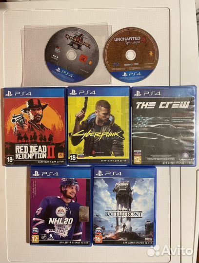 Диски игры на ps4