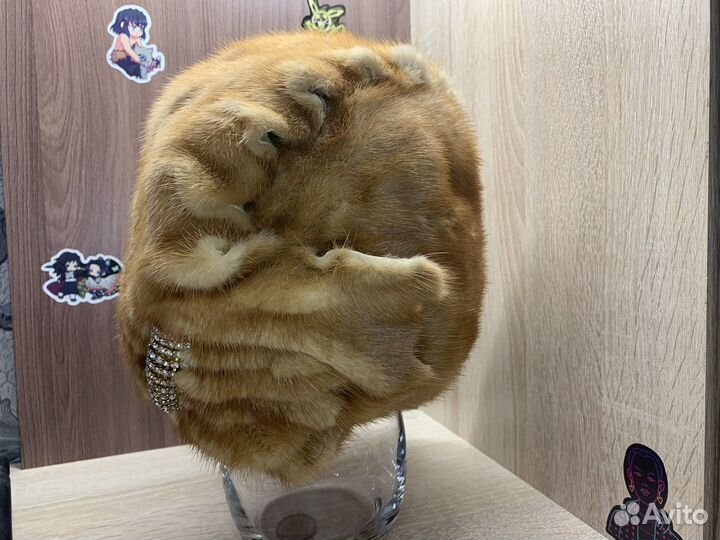 Шапка норковая женская новая
