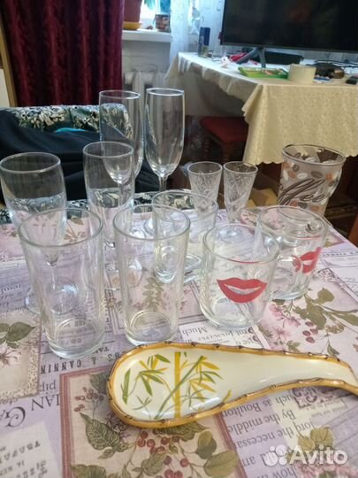 Фужеры, рюмки, чашки