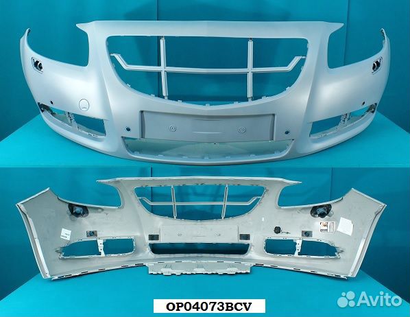 Бампер передний Opel insignia (A) 08-13 п/парк. п/омыв. Не окрашен