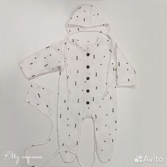 Комплект для новорожденного из муслина