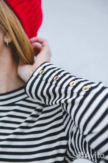 Джемпер Meryl женский экрю/черный (M)