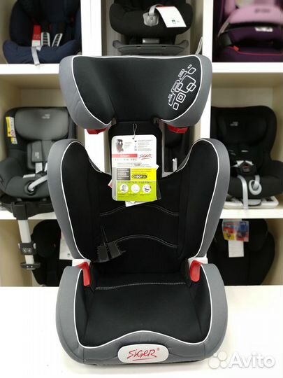 Автокресло 15-36кг изофикс Siger Олимп FIX черный