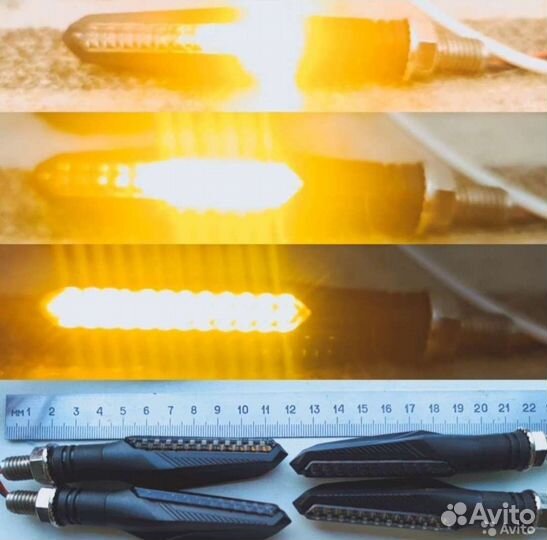Мото поворотники светодиодные для мотоцикла
