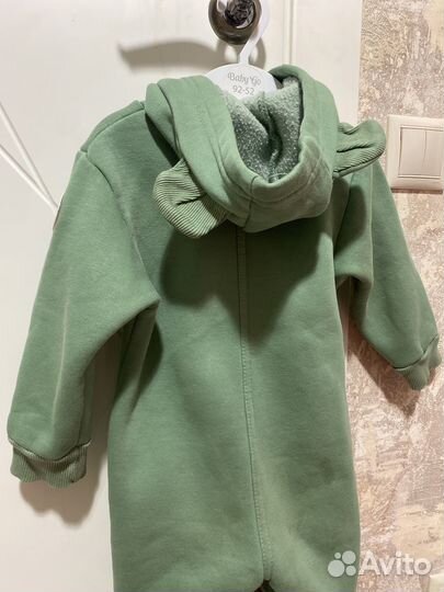 Комбинезон для девочки 80 на флисе