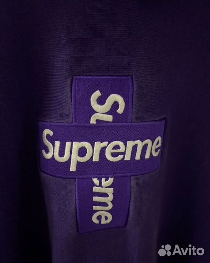 Худи supreme cross box logo