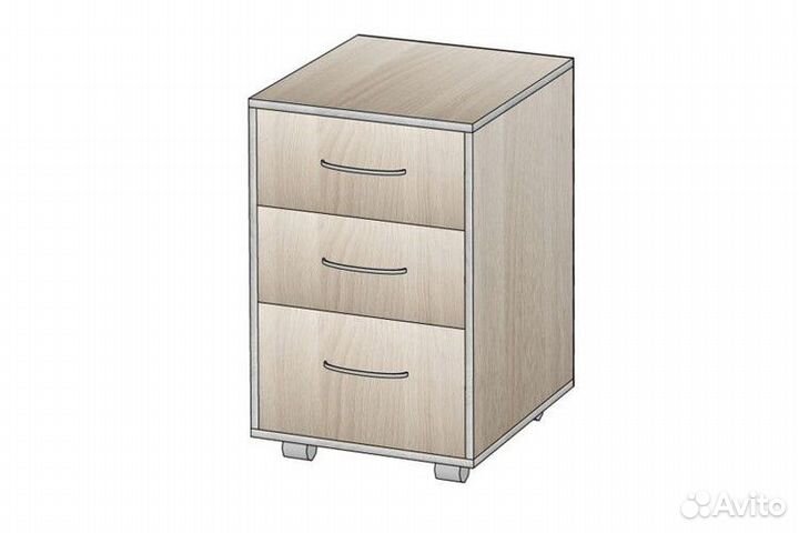 Тумба выкатная под офисный стол. В наличии