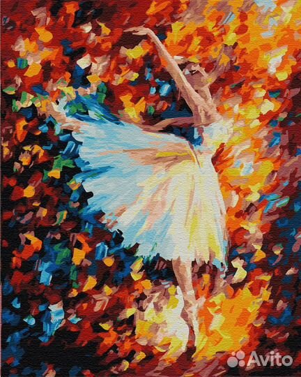 Картины по номерам балерина В красках ZX 22901