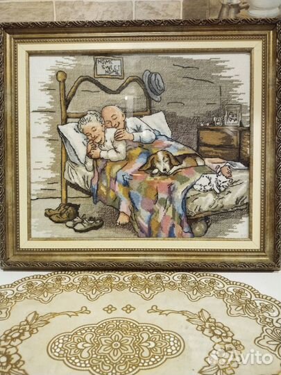 Картина вышитая крестом ручная работа