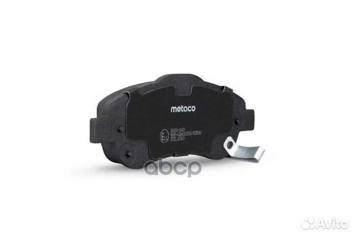 Колодки тормозные передние к-кт 3000-043 metaco