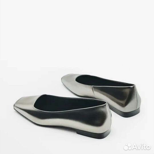 Балетки Massimo Dutti натуральная кожа