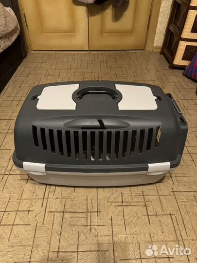 Переноска для кошек пластиковая и собак Gulliver