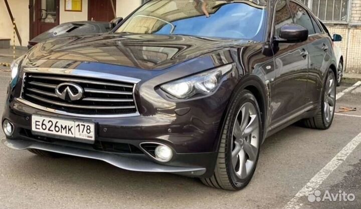 Сплиттер icon переднего бампера Infiniti fx37 qx70