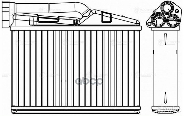 Радиатор отопителя для а/м BMW 5 (E39) (95) /X5