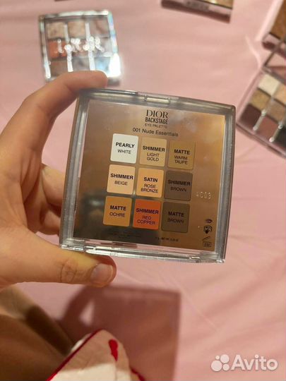 Dior backstage тени