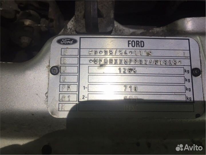 Разбор на запчасти Ford Ka