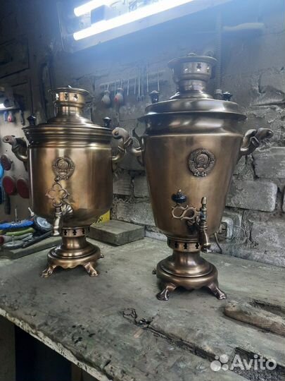 Самовары в патине, 7 литров