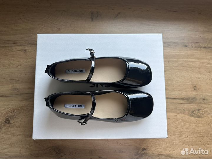 Балетки черные