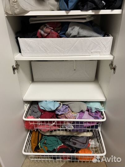 Шкаф IKEA белый распашной бу