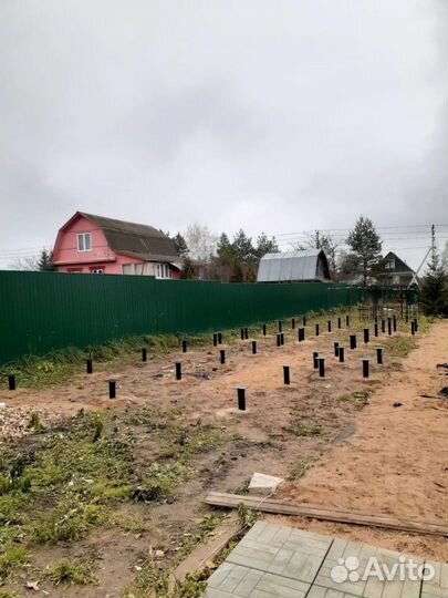 Винтовые сваи с установкой