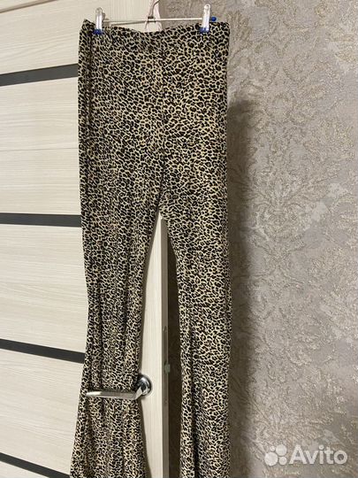 Лосины леопардовые клеш