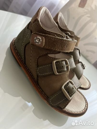 Ортопедические сандали детские, натуральная кожа