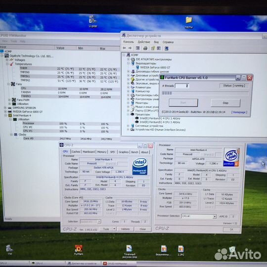 Pentium 4 3,4 GHZ socket 478