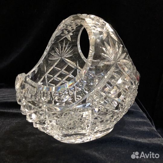 Конфетницы корзины. Хрусталь. Польша