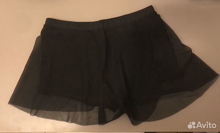 Шорты с юбкой-сеткой