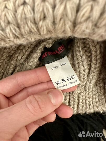 Шапка шарф женская зимняя