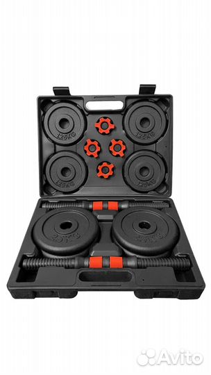 Гантели чугунные в кейсе 15 кг