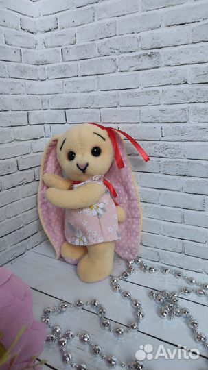 Мягкая игрушка заяц ручной работы