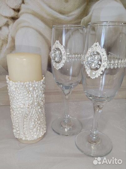 Набор свадебных аксессуаров Айвори