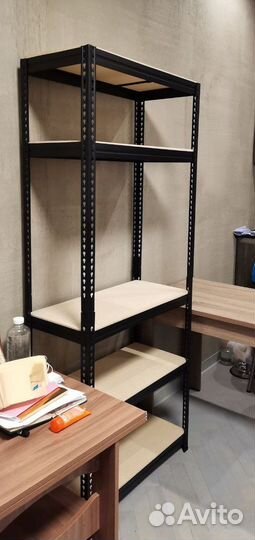 Стеллажи металлические чёрные