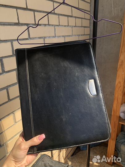 Кожаная папка для документов a4