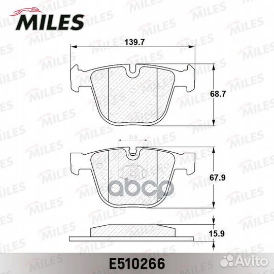 Колодки тормозные BMW E60/E61/E65/E66/E70/E71 з