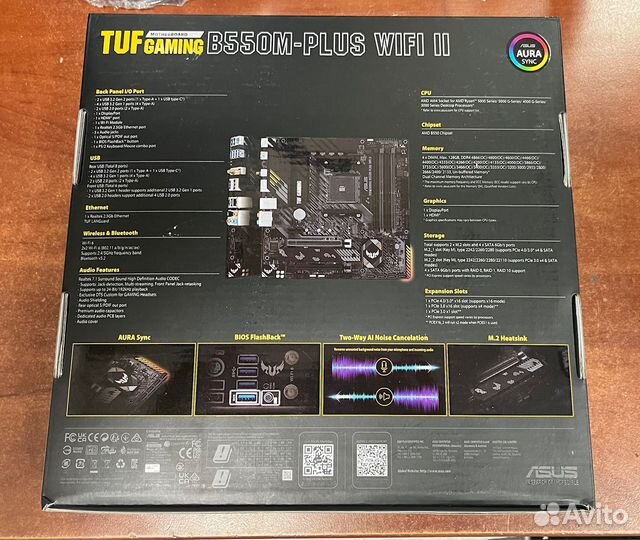 Плата Asus TUF Gaming B550M-Plus WiFi II