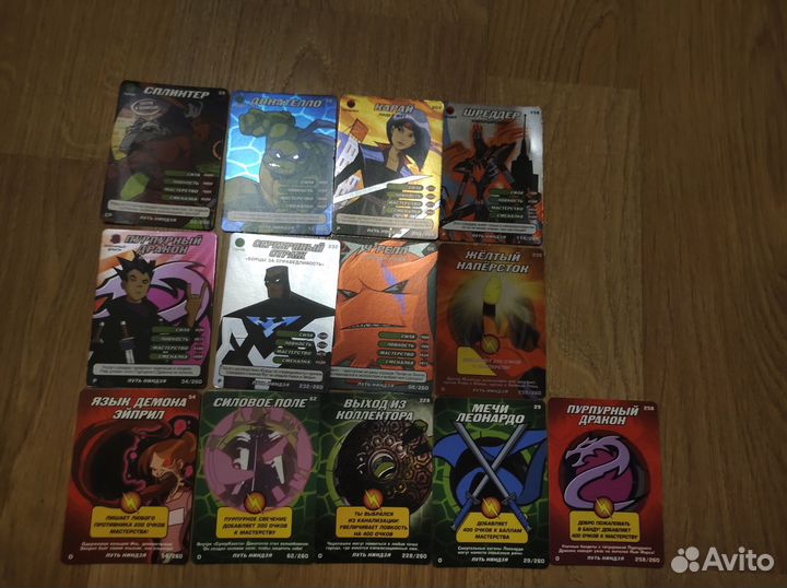 Карточки черепашки ниндзя