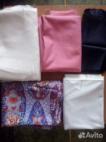 Ткани (отрезы) советские разные хорошего качества