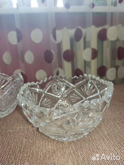 Салатники хрустальные