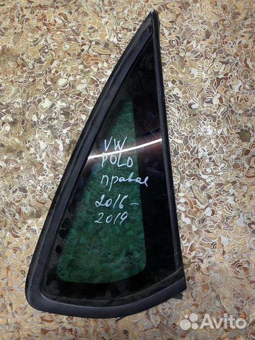 Стекло Volkswagen Polo форточка задний треугольник